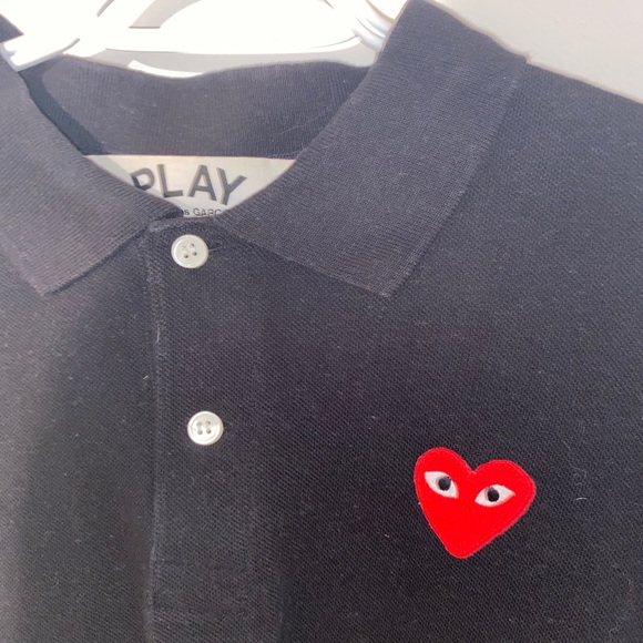 Comme Des Garçons PLAY black polo - Picture 2 of 4